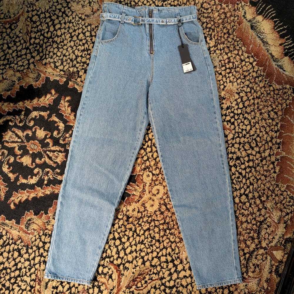 Black Label High Waist Skinny Slouch Trouser Jeans - Picture 3 of 8